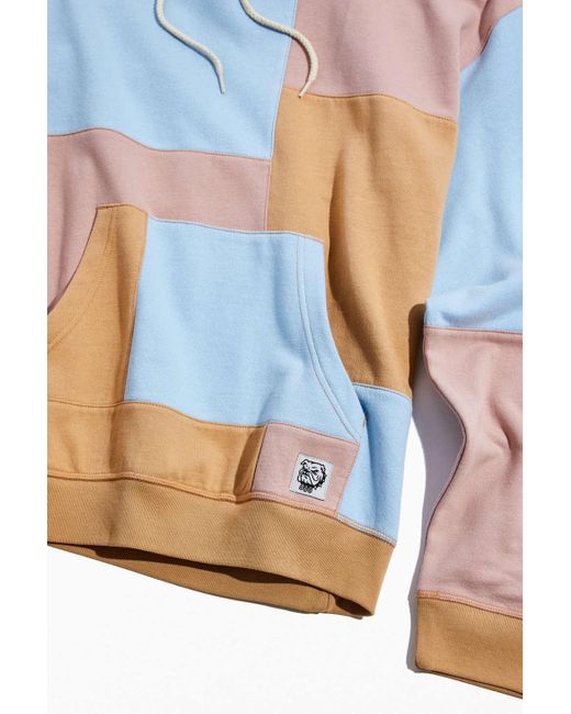 BDG Patchwork Hoodie in Blue for Men | Lyst