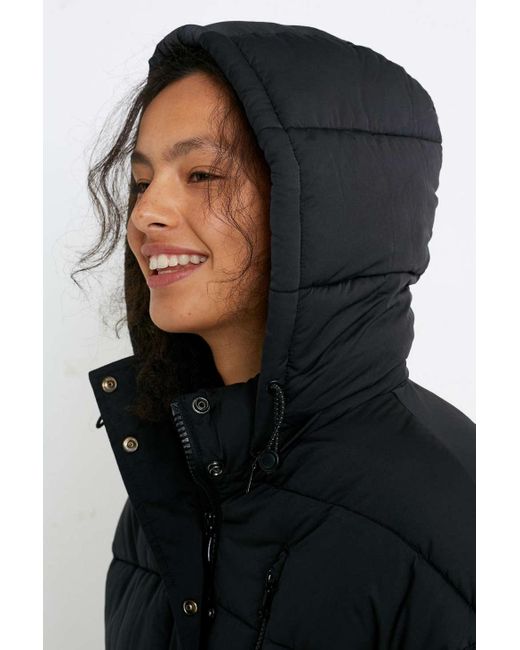 Ongline Hooded Puffer Jacket in Black 
