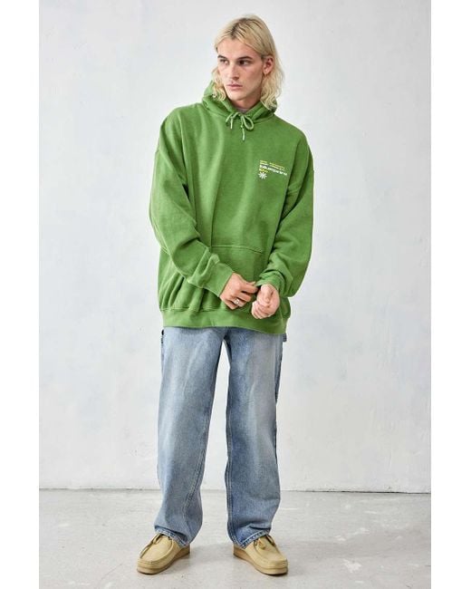 Urban Outfitters Uo Green Blueprint Hoodie for men