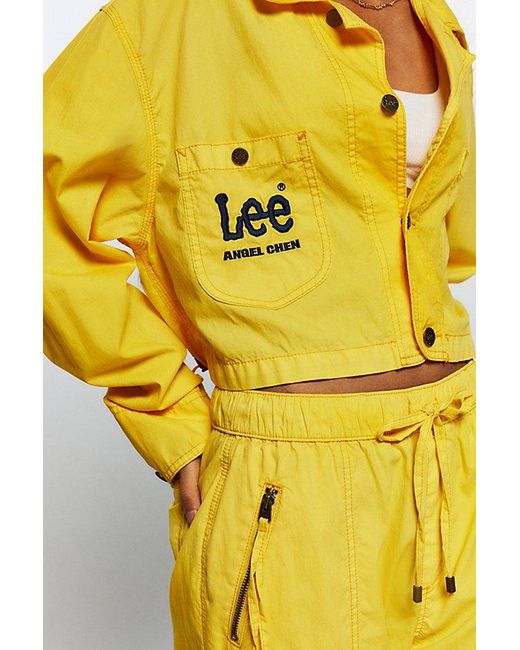 Lee Jeans Yellow X Angel Chen Nylon Shirt Jacket Top