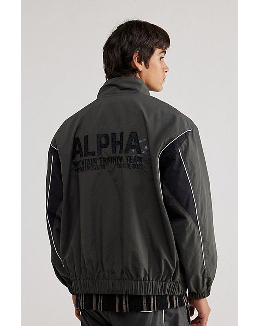 Standard Cloth Black Alpha Industries X Track Jacket for men