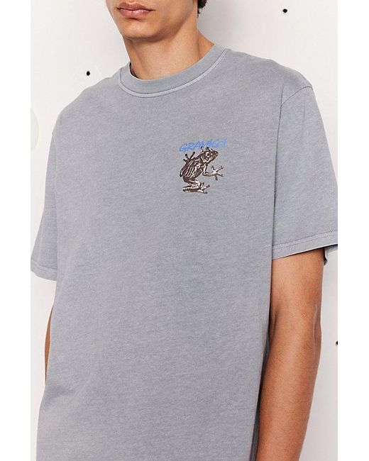 Gramicci Gray Sticky Frog Tee for men