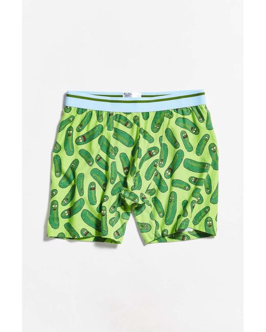 Urban Outfitters Green Pickle Rick Boxer Brief for men