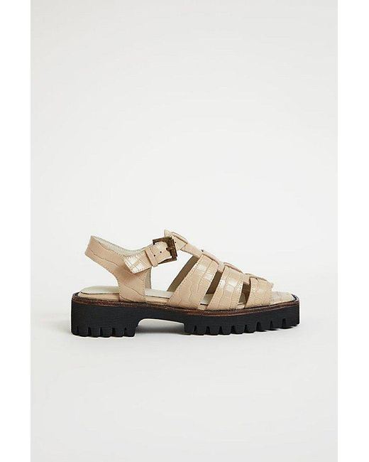 INTENTIONALLY ______ Multicolor Haddie Leather Fisherman Sandal