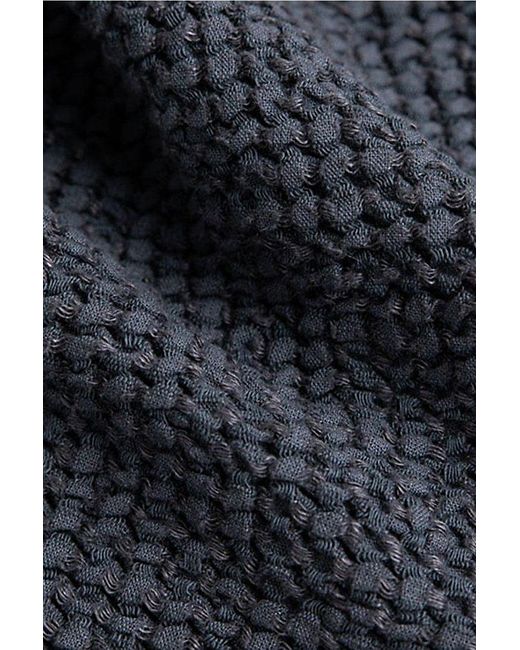 MagicLinen Black Waffle Hooded Bath Robe