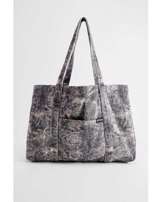 BDG Gray Camo Canvas Tote Bag