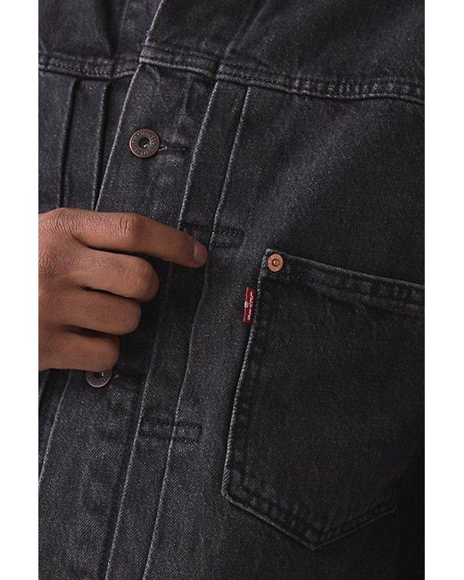 Levi's Black Type I Denim Trucker Jacket for men