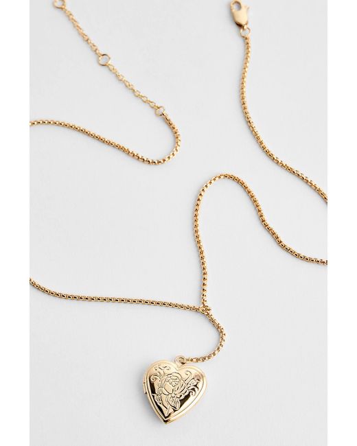 Silence + Noise White Silence + Noise Mini Heart Locket Lariat Necklace