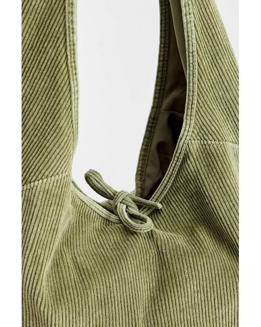 Urban Outfitters Red Bdg Flo Slouch Corduroy Tote Bag