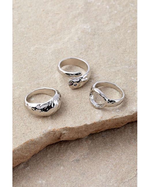 Silence + Noise Natural Silence + Noise Circle Ring 3-pack