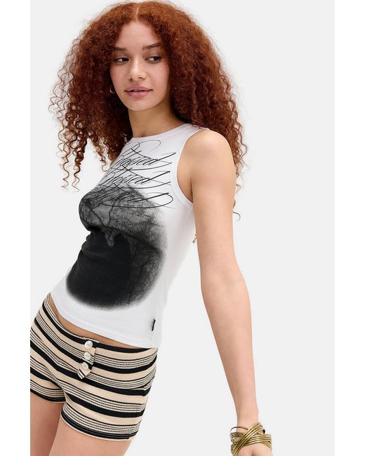 Minga White Blessed Angel Tank Top