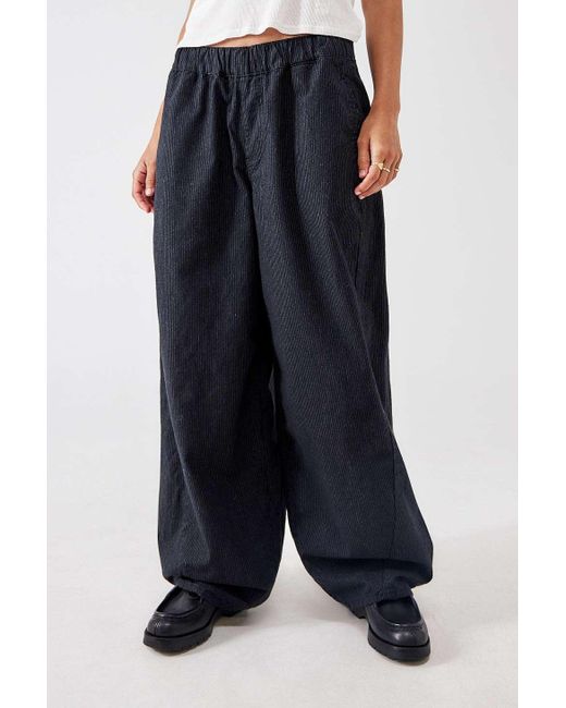 BDG Blue Carter Pinstripe Cocoon Tech Pants