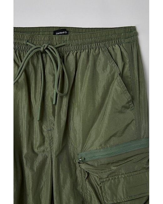Standard Cloth Green Technical Nylon Cargo Pant for men