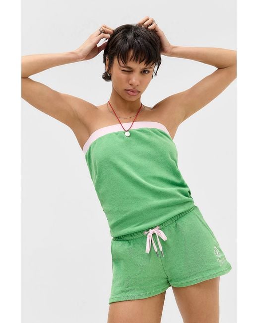 Juicy Couture Green Terry Towelling Romper