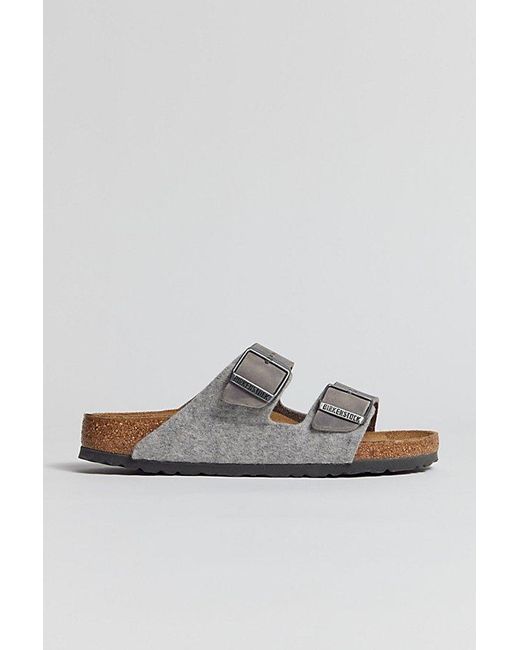 Birkenstock Gray Arizona Soft Footbed Sandal for men