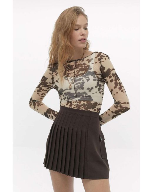 Brown skirt top urban outfitters