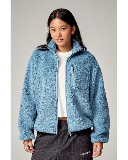 iets frans Blue Zip-through Fleece Jacket