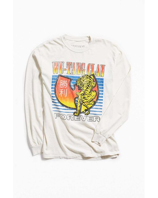 Urban Outfitters Multicolor Wu-tang Clan Tiger Long Sleeve Tee for men