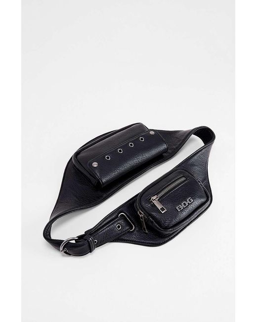 BDG Blue Pocket Faux Leather Belt Bag