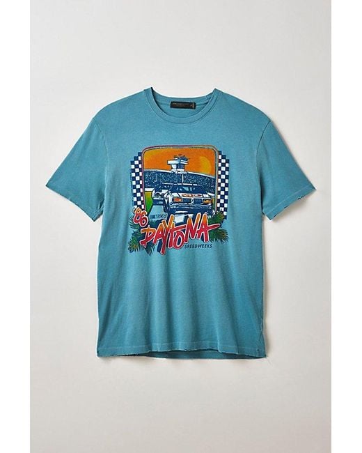Urban Outfitters Blue Nascar '86 Daytona Speedway Graphic Tee for men