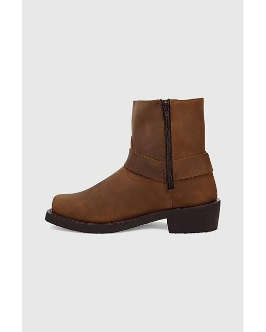 Dingo Brown Rev Up Leather Harness Boot for men