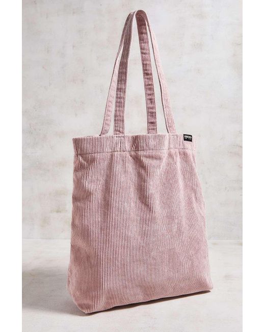 BDG Pink Tab Corduroy Tote Bag