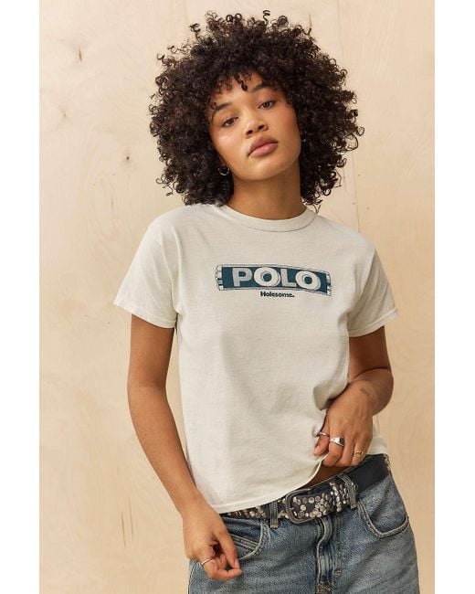 Urban Outfitters Brown Uo Polo Relaxed T-shirt