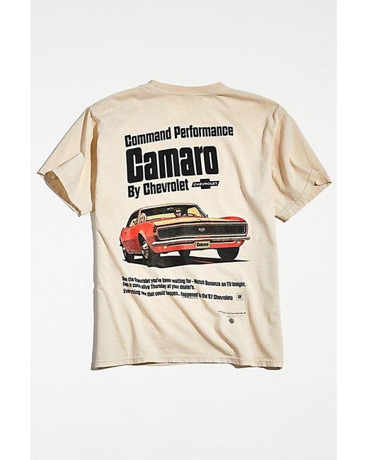 Urban Outfitters Natural Chevrolet Camaro Vintage Ad Tee for men