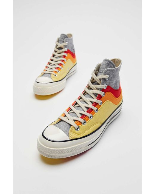 multicolor high top converse