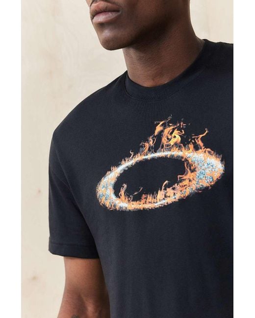 Oakley Blue Blackout Mtl Solar Rail T-shirt for men