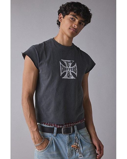 Urban Outfitters West Coast Choppers Cutoff Muscle Tee in