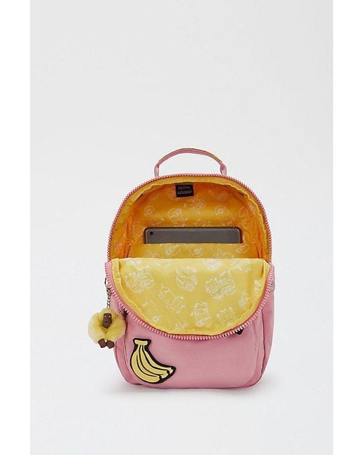 Kipling Pink Minions Seoul Tablet Backpack