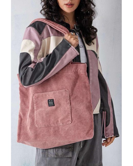 Urban Outfitters Pink Uo Oversized Corduroy Pocket Tote Bag