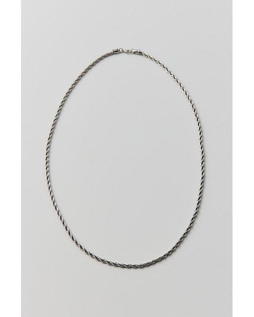 Urban Outfitters White Rope Chain 28" Necklace for men