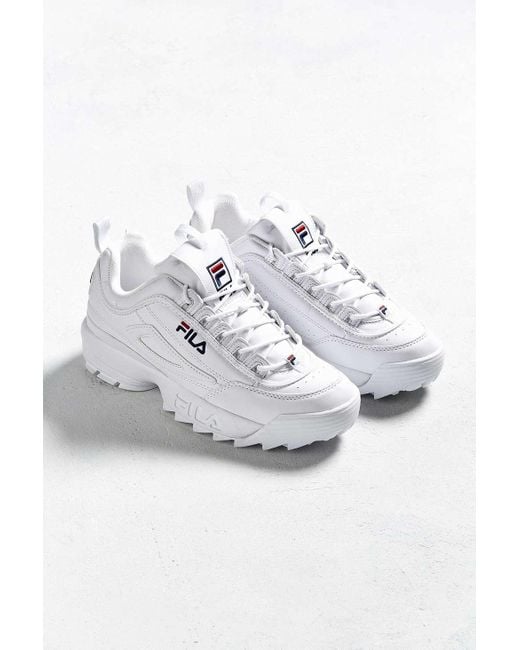 fila disruptor womens core white trainers