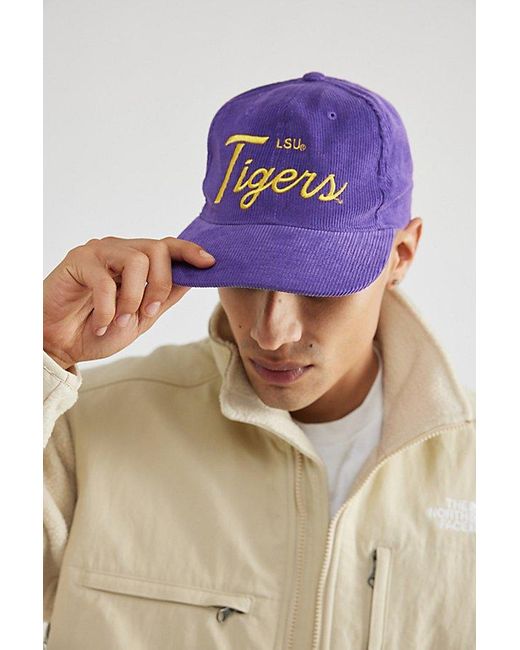 Mitchell & Ness Blue Lsu Tigers Cord Snapback Hat for men