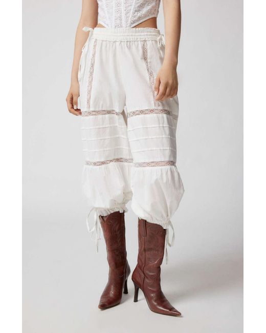 Out From Under White Phoebe Lace Bloomer Pant