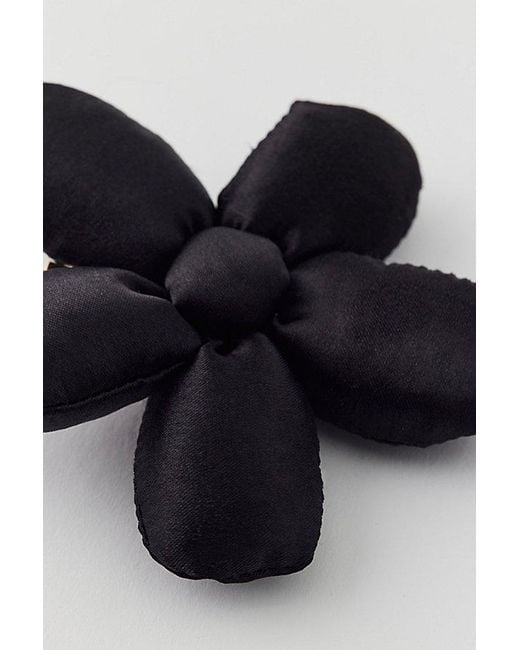 Urban Outfitters Black Puffy Floral Hair Clip