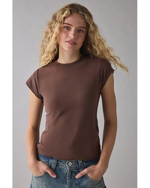 BDG Brown Short Sleeve Spill The Tee