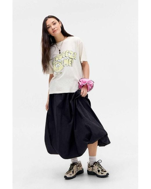 Urban Outfitters Blue Uo Mindi Bubble Maxi Skirt