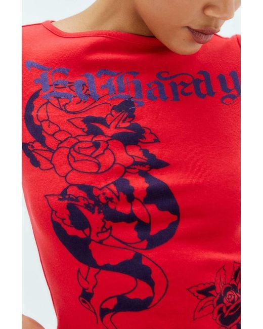 Ed Hardy Red Rose Snake Baby T-shirt