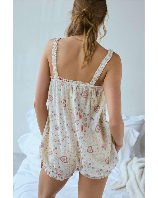 Out From Under White Harlow Romper S At Urban Outfitters