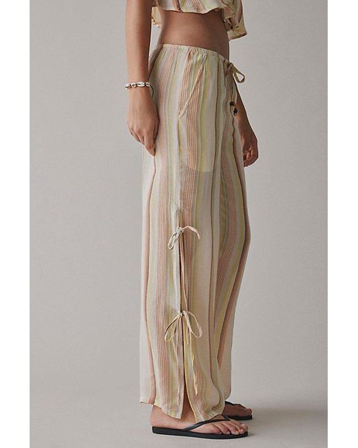 Out From Under Multicolor Seaside Side-Tie Wide-Leg Pant