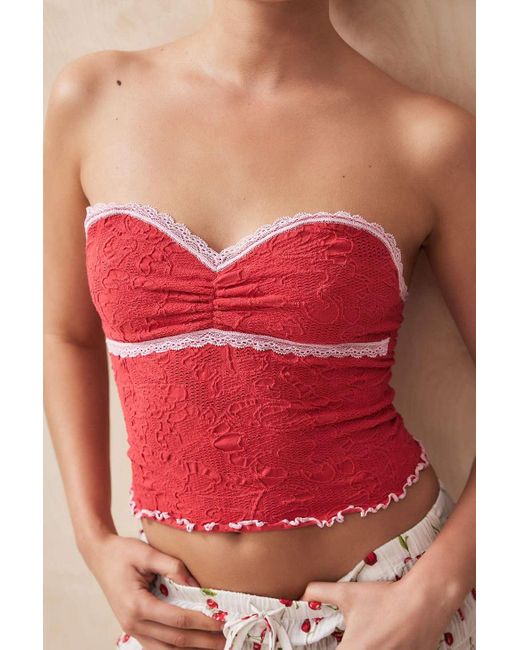 Out From Under Aaliyah Textured Sweetheart Bandeau Top