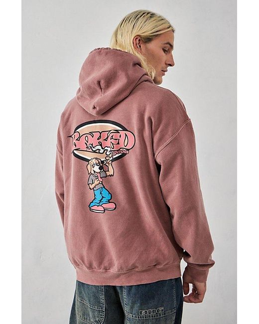 Urban Outfitters Red Uo Dusty Rose Baked Hoodie Sweatshirt for men