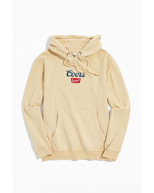 Urban Outfitters Natural Coors Embroidered Hoodie Sweatshirt for men
