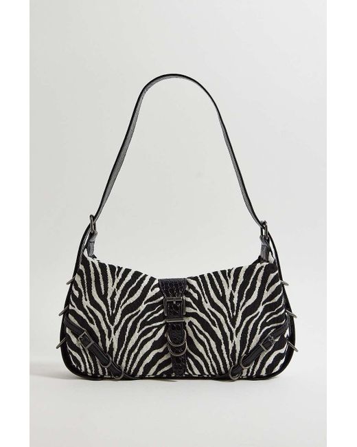 Urban Outfitters Red Uo Hayden Zebra Print Shoulder Bag