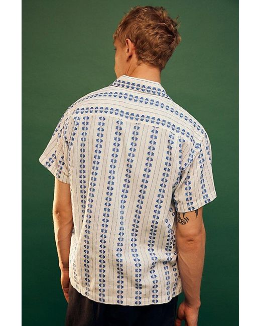 Obey Green Harmony Woven Short Sleeve Shirt Top for men