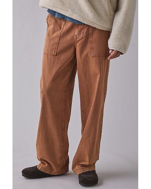 BDG Brown Dayton Herringbone Twill Pant for men