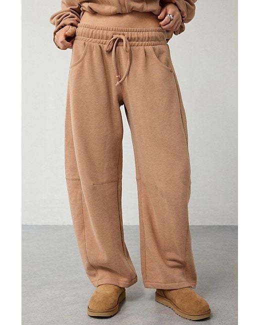 Out From Under Natural Essential Barrel Leg Full Length Sweatpant